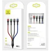 USAMS pintas U26 4-in-1 kabelis 0.35m 2A greito įkrovimo (2xLightning/microUSB/USB-C) SJ411USB01 (US-SJ41)