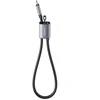 Kabelis USAMS U97 60W USB-C į USB-C laikiklis, 30 cm, tamsinti