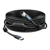 USB 2.0 A kištukinis USB-B kištukinis kabelis su ferito šerdimi Vention COQBL 10m Juodas PVC