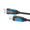 Vention USB 2.0 A kištukinis USB-B kištukinis spausdintuvo kabelis Ventiliacija VAS-A16-B1000 10m Juodas PVC