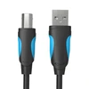 Vention USB 2.0 A kištukinis USB-B kištukinis spausdintuvo kabelis Ventiliacija VAS-A16-B1000 10m Juodas PVC