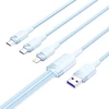 USB 2.0 A iki 3-in-1 6A kabelis Vention CTRLG 1.5M (mėlynas)