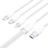 USB 2.0 A iki 3-in-1 6A laidas Vention CTRWG 1.5M (baltas)