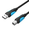 USB 2.0 A į USB-B spausdintuvo kabelis Vention VAS-A16-B100 1m - Juodas