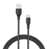 USB 2.0 A į USB-C 3A laidas 0.5 m Vention CTHBD juodas