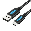 USB 2.0 A į USB-C 3A laidas 1.5 m Vention COKBG juodas