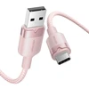 USB 2.0 A į USB-C 3A laidas Vention CTNPH 2M (rožinis)