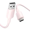 USB 2.0 A į USB-C 3A laidas Vention CTQPF 1M (rožinis)