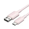 USB 2.0 A į USB-C 3A laidas Vention CTQPH 2M (rožinis)
