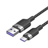 Vention USB 2.0 A į USB-C 6A ventiliacijos CTOBH 2M laidas (juodas)