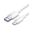 USB 2.0 A į USB-C 6A Vention CTOWF 1M kabelis (baltas)
