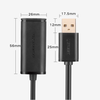 UGREEN US121 USB 2.0 prailginimo laidas Active 5m - Juodas