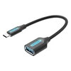 „Vention“ USB 3.1 (1 kartos) C tipo kištukas į A tipo kištuką OTG kabelis, 0,15 m, juodas, PVC tipo