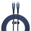 Baseus Glimmer USB-C - USB-C kroviklis, 100W, 2m (kék)