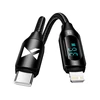 Wozinsky WUCLC2 Lightning - USB-C 36W 480Mb/s laidas 2m su ekranu - juodas