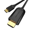 Vention USB-C prie HDMI, ventiliacija CGUBG, 1.5 m (juoda)