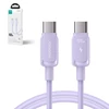 Kabelis S-CC100A14 100 W USB C į USB C Joyroom / 100 W / 1.2 m (violetinė)