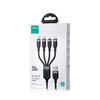 USB kabelis Joyroom S-1T4018A18, 4 in 1, 3.5A / Kabelis 1.2 m (juodas)