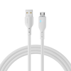 Joyroom Premium Series A13 USB-A / micro USB 2.4A 2m kabelis – baltos spalvos