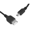 Oem USB - mini USB kabelis Juodas