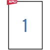 Uzlīmes APLI ILC ar izmēru 210x297mm, 25 loksnes/1 uzlīme loksnē (10819)