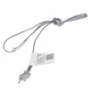 Laidas su elektros kištuku Zamel 2x0.5mm2 190cm sidabro sp.
