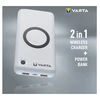 VARTA nešiojamas belaidis Powerbank 20000mAh sidabrinės spalvos