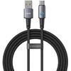 Laidas su LED šviesos indikatoriumi USB A - C tipo VEGER PD 3A 66W AC1-ZSD 1,2 m juodas