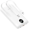 Nešiojamoji baterija Veger C11 (W1170) PD QC3.0 2A 22,5W 10000 mAh su integruotu USB C laidu / Lightning jungtimi