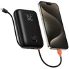 Powerbank Veger K3 (W3018) PD QC3.0 35W 30000 mAh with built-in Type C cables / Lightning juodas