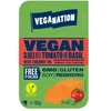 Veganiškas sūris Veganation su pomidorais ir baziliku, riekelėmis, 125 g