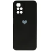 Vennus silikoninis Heart dėklas skirtas Xiaomi Redmi 10 design 1 juodos spalvos