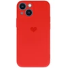 Vennus silikoninis Heart dėklas skirtas iPhone 14 Plus design 1 raudonos spalvos