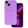 Vennus silikoninis Heart dėklas skirtas Apple iPhone 14 Plus design 1 violetinės spalvos