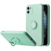 Dėklas Vennus silikoninis Ring skirtas Apple iPhone 14 Plus mėtų spalvos