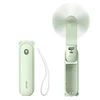 Jisulife rankinis ventiliatorius Life8 Plus Portable USB Fan with Power Bank Function 4500mAh and Flashlight – Žalias
