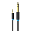 Vention BABBG 3.5 mm TRS kištukinis iki 6.35 mm kištukinis garso kabelis 1.5 m juodas