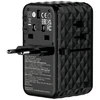 Verbatim Adapteris kelioninis EU/UK/US GaN USB-A/3xUSB-C PD 85W CNT-02 juodos spalvos 32127
