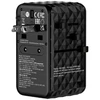 Verbatim kelioninis adapteris EU/UK/US GaN USB-A/3xUSB-C PD 140W UTA-10 juodas 32125