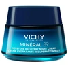 Vichy Mineral 89 Night Recovery Moisturizing Kreminis drėgmę atkuriantis naktinis veido kremas, 50 ml
