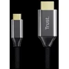 Trust 25630 cable gender changer USB-C HDMI Juodas, Sidabrinis