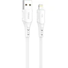 Vipfan USB - Lightning kabelis VFAN Colorful X12 3A 1m - Baltas