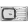 Virtuvės kriauklė AB 760x420x0.8mm Satino apdaila