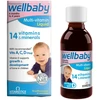 Vitabiotics Vitabiotics, Wellbaby, 14 vitaminų ir mineralų, kaulų ir raumenų vystymuisi, vitaminai, 150 ml vaikams
