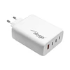 Įkroviklis jungiama į tinklą Akyga AK-CH-24 140W 3x USB-C + USB-A PD GaN 5-28V / 1.5-5A balta