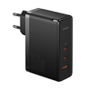 Sieninis įkroviklis Baseus GaN5 Pro 2xUSB-C + USB 160W - Juodas