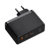 Sieninis įkroviklis Baseus GaN5 Pro 2xUSB-C + USB 160W - Juodas