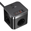 Sieninis įkroviklis Baseus PowerCombo 3AC+2U+2C 30W, 1.5m (juodas)