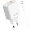 Laidinis įkroviklis Beline 45W + kabelis USB-C BLN2CW45C baltos spalvos