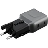 laidinis įkroviklis Energea TravelGo Adapteris 45 2xUSB-C 45W graphite-juodas